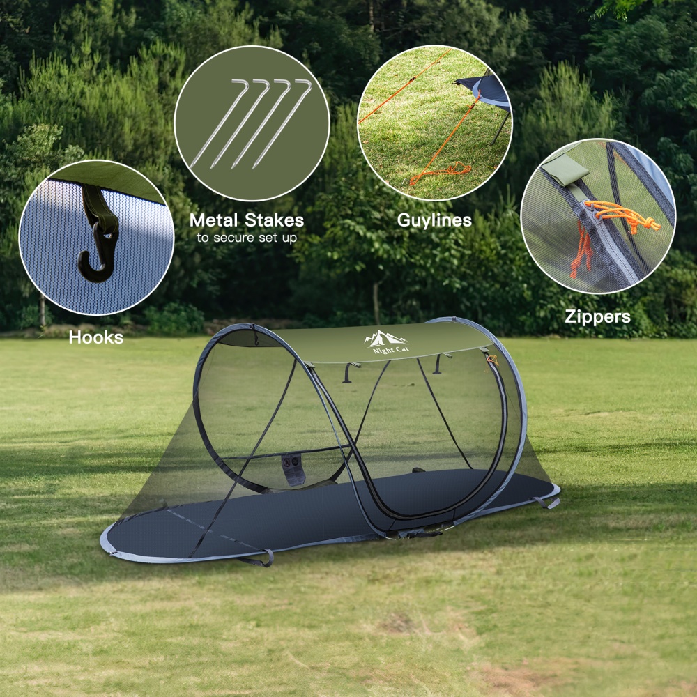 Tenda Mosquiteira Pop-up Night - Camping Hammock With Mosquito Net Rainfly avaliação e preço