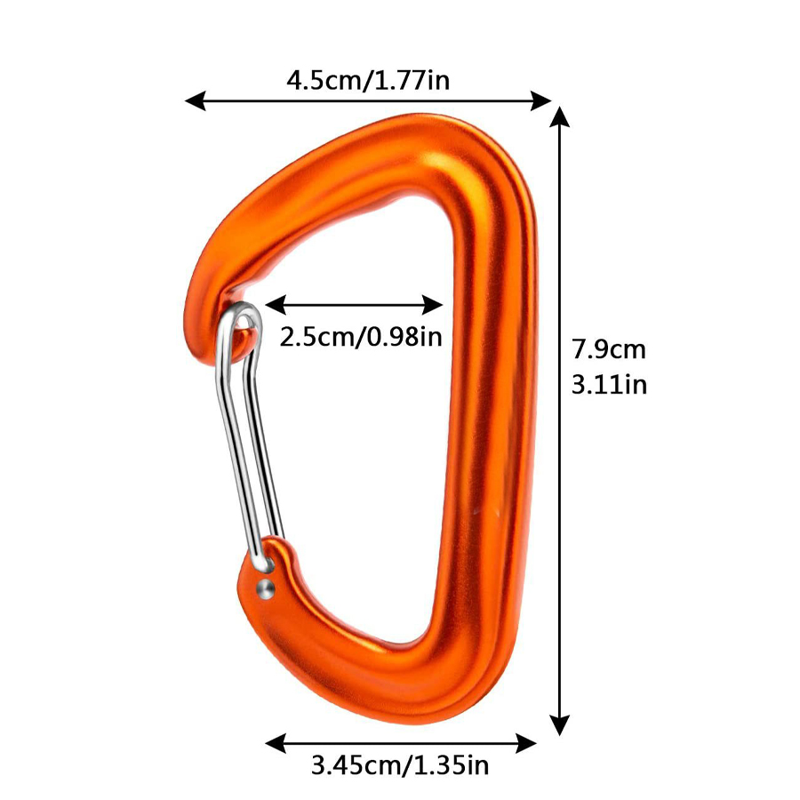 2/5 pces fivela de caminhada e - Carabiners Aluminum 12Kn Heavy Duty avaliação e preço